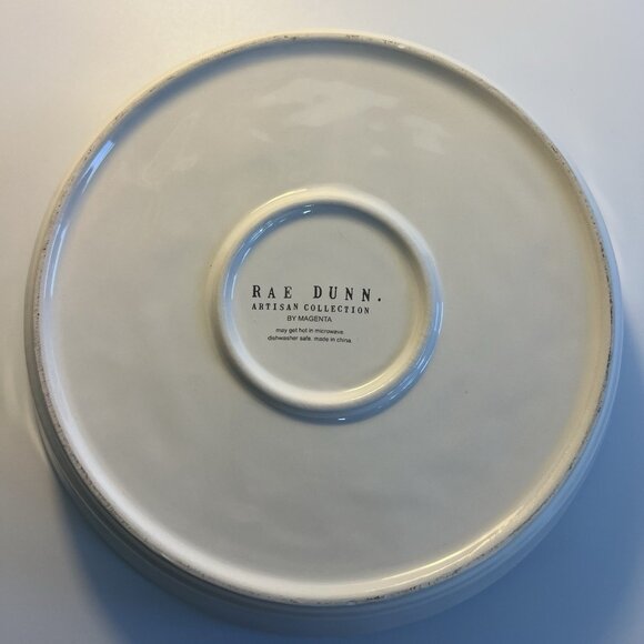 Rae Dunn Magenta Fall Collection Thankful for Pie 9 " Pie Plate Dish Ceramic - Picture 4 of 8